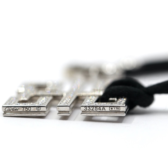 Cartier 1.5 Carat Diamond 18 White Gold Necklace - Picture 9 of 15